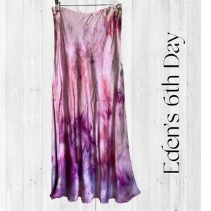 Pink and Purple Women's Skirt